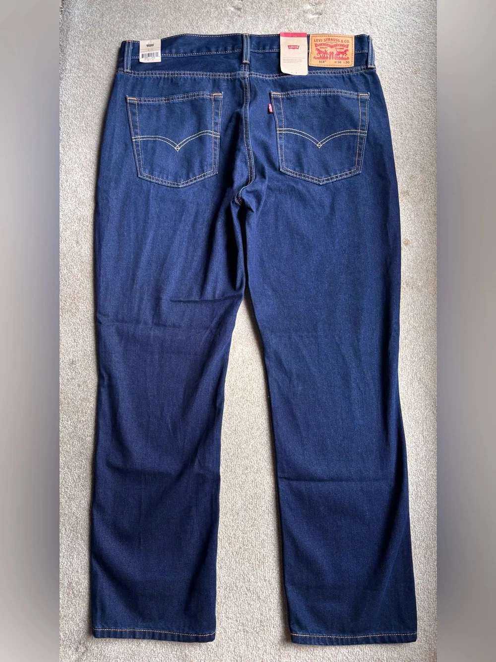 Levi’s 514 Straight Fit Jeans Men’s 36x30 Dark Wash Stretch Denim NWT